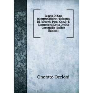   Della Divina Commedia (Italian Edition): Onorato Occioni: Books