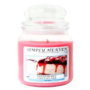  Strawberry Cheesecake: Medium Jar Candle: Home & Kitchen