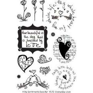  Clear Stamp Y: Everyday Love: Home & Kitchen