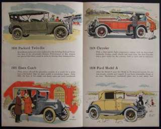 16 Classic Car Prints Packard Duryea Ford Cadillac+more  
