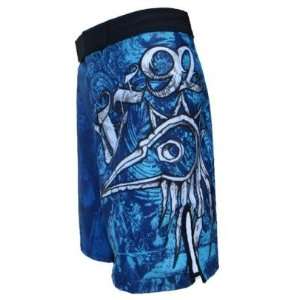   UN92 Raven_Blue, 4 Way Stretch MMA Fight Shorts.: Sports & Outdoors