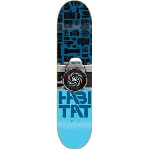  Habitat Capture & Create Lg Skateboard Deck   8.25 Blue 