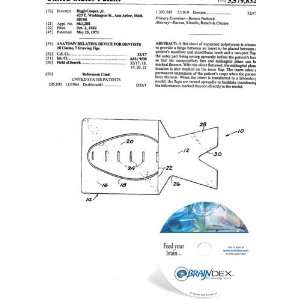  NEW Patent CD for ANATOMY RELATING DEVICE FOR DENTISTS 