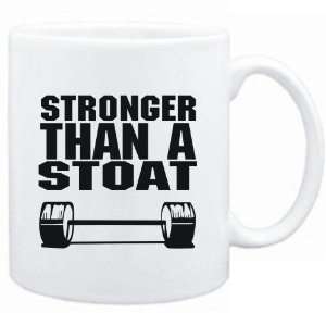    Mug White Stronger than a Stoat  Animals: Sports & Outdoors