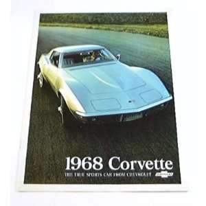   : 1968 68 Chevrolet Chevy CORVETTE BROCHURE Stingray: Everything Else