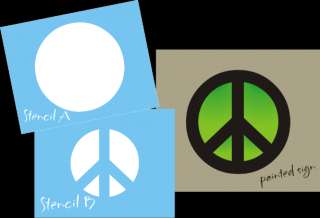 pc. Stencil #S64A ~ 8 Peace Sign Symbol for your crafting projects 