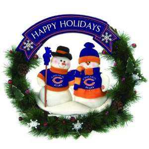  Chicago Bears 20 Team Snowman Wreath: Home & Kitchen