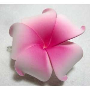    NEW Pink Hawaiian Plumeria Flower Hair Clip, Limited.: Beauty