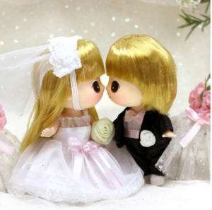 Lovely Cute Doll Figure DDUNG MINI Wedding Couple  