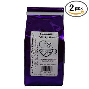 La Crema Coffee Cinnamon Sticky Bun, 12 Ounce Packages (Pack of 2 
