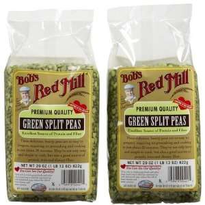Bobs Red Mill Green Split Peas Beans, 29 oz, 2 ct (Quantity of 3)