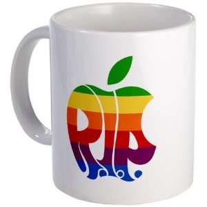  R.I.P. Steve Jobs Rainbow Apple on an 11oz Ceramic Coffee 