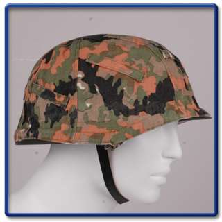   reproduction leibermuster camo helmet cover is reversible from camo