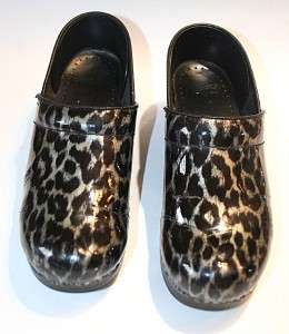   Print Patent Leather Professional Stapled Clogs 38/7.5 8 GUC  
