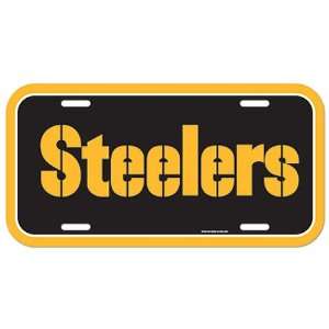  Pittsburgh Steelers Nfl Vinyl License Plate W/Name 