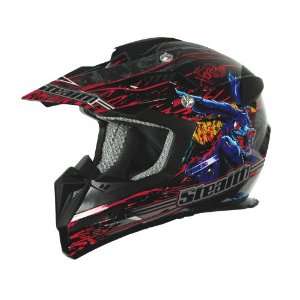   Gloss Black XX Large Off Road Helmet with Stealth Horror Show Graphic