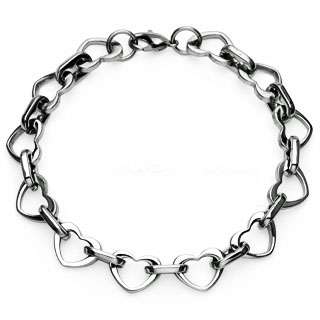 316L Stainless Steel Multi Link Heart Bracelet 7.13  