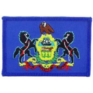   : Pennsylvania State Flag Patch 2 1/2 x 3 1/2 Patio, Lawn & Garden