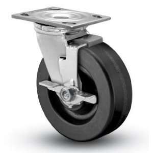 6AEMHSB 6 Swivel Caster with Brake Phenolic Wheel:  