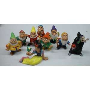  Disney Snow White & the Seven Dwarves Vintage SET of 9 PVC 
