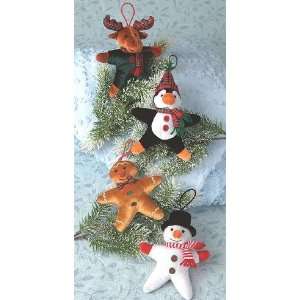  Twinkle Star Plush Stuffed Christmas Tree Ornaments Set 