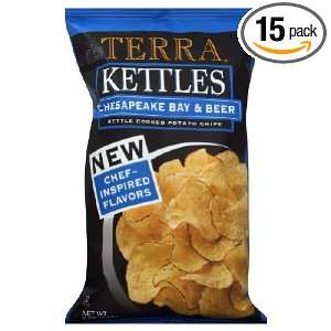 Terra Chips Chesapeake Bay & Beer Kettle Chips, 5 Ounce (Pack of15 