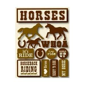   Dimensional Die Cut Stickers   Horses Arts, Crafts & Sewing