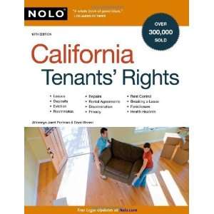   California Tenants Rights [Paperback] Janet Portman Attorney Books