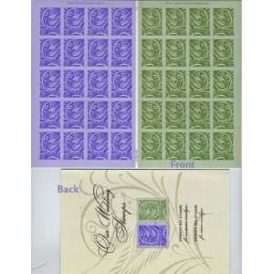   LOVE our Wedding 20 x 39 & 63 cent us Postage Stamps 