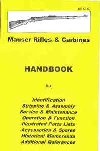 Mauser Rifles & Carbines Assembly, Disassembly Manual  
