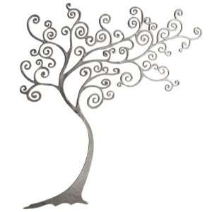 Large Curly Tree Wall Decor Aluminum by Midwest CBK:  Home 
