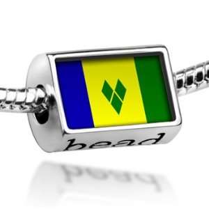 Beads St. Vincent and the Grenadines Flag   Pandora Charm & Bracelet 