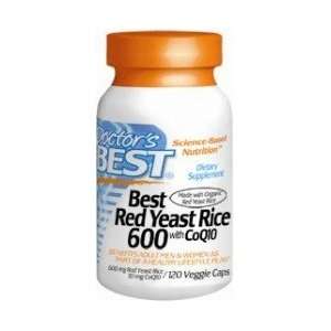  Best Red Yeast Rice 600 with CoQ10 120VC From Doctors 