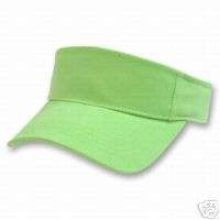 LIME GREEN GOLF TENNIS SPORTS VISOR VISORS CAP CAPS HAT  