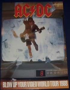 AC/DC Blow Up Your Video 1988 Tour Book Program NM  