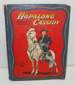 Vintage 1950 Hopalong Cassidy Writing Paper w/Envelopes  