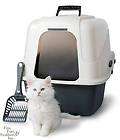Hooded Cat Litter Box Deluxe Kit with Microban Large