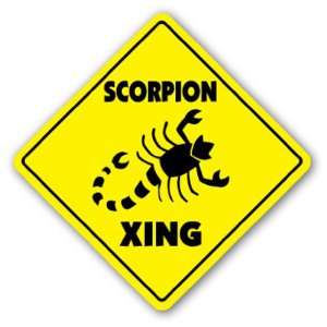   SCORPION CROSSING   Sign   new xing spider gift Patio, Lawn & Garden