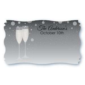  Champagne Glasses   Set of 8 Bridal Shower Personalized 