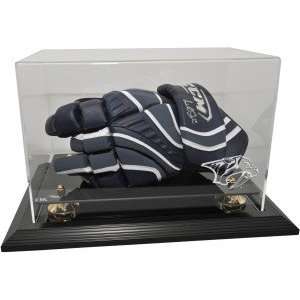 : Hockey Player Glove Display Case, Black   Nashville Predators   NHL 