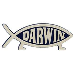 Darwin FISH Round Stickers Arts, Crafts & Sewing