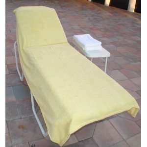    Lounge Patio Chair Covers Hotel Spa Yellow 