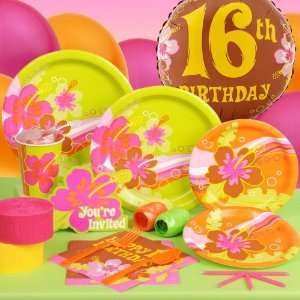  Aloha 16th Birthday Standard Party Pack: Toys & Games