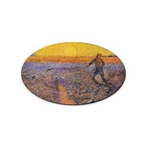  The Sower 3 By Vincent Van Gogh Oval Magnet Office 