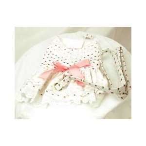  Southern Charm Harness Dress with Ribbons and Rosebuds for Dogs 