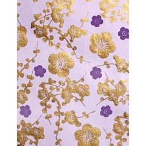 lavender cherry blossom eco luxury designer handmade gift wrap paper 