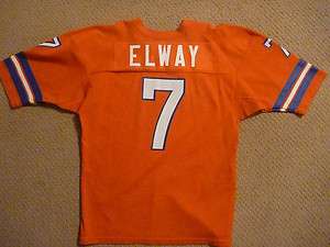 John Elway Vintage 80s Denver Broncos Jersey   Champion   Rare  