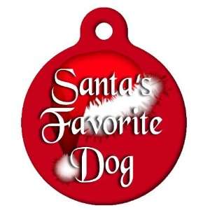  Dog Tag Art Custom Pet ID Tag for Dogs   Santas Favorite Dog 