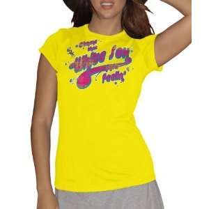  Chicago White Sox Womens Yellow What A Feeling Tee 