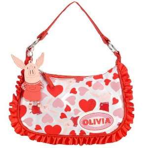  Olivia the Pig Red Hearts Small Handbag Toys & Games
